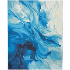 Nourison Color Splash Contemporary Indoor/Outdoor Flatweave Rug - 1 of 4