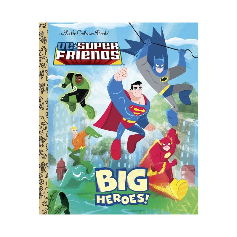 DC Super Friends: Big Heroes! - (Little Golden Book) by  Billy Wrecks (Hardcover), 1 of 2