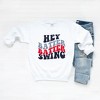 Simply Sage Market Women's Graphic Sweatshirt Batter Batter Swing Stacked - 3 of 3