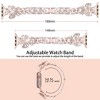 Worryfree Gadgets Apple Watch Band Stainless Steel iWatch Fashion Bands with Bling Rhinestones for Series 8 7 6 5 4 3 2 1 SE - 3 of 4