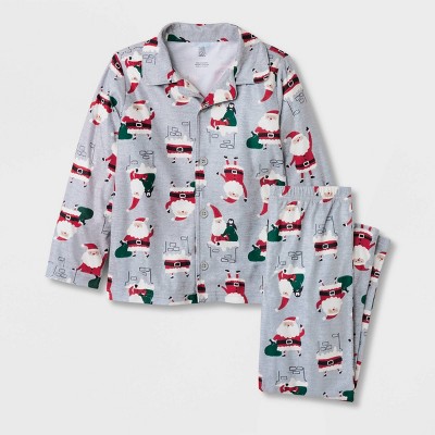 Carter's Just One You® Boys' Santa Coat Pajama Set - Gray