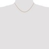 Black Bow Jewelry 0.7mm, 14k Rose Gold, Cable Rope Chain Necklace - 2 of 4