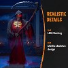 Joyfy 99.6'' Halloween Outdoor Decoration, Animatronics Standing Grim Reaper Holding Giant Scythe with Light for Indoor Outdoor Haunted House Decor - 2 of 4