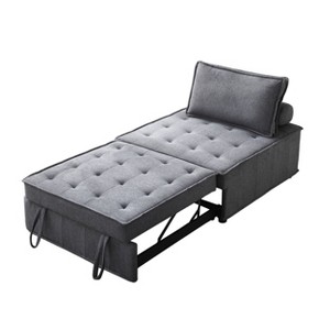 NicBex Multipurpose Linen Fabric Pull Out Sofa Bed Convertible Sleeper Chair Foldable Bed Lazy Sofa for Living Room - 1 of 4