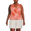 Lands' End Women's Lightweight Jersey Blouson Vneck Tank - 2 of 3