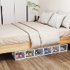 KTMBDW Shoe Box Organizer Set of 6, Stackable Plastic Shoe Box with Clear Door, Shoe Storage Box Containers,For Display Sneakers for Living Room - 3 of 4