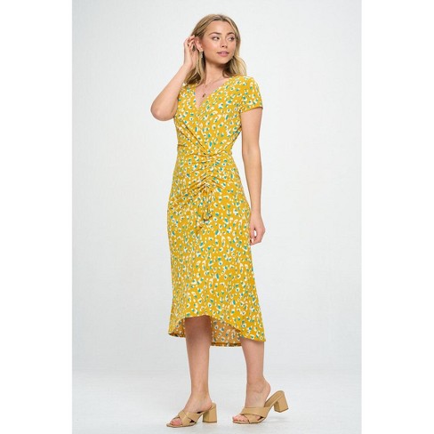 Target yellow hotsell wrap dress