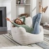 Teddy Fabric Bean Bag Chair, Soft Tufted Memory Foam Lazy Couch Seat Lazy on Sofa – The Pop Home - 4 of 4