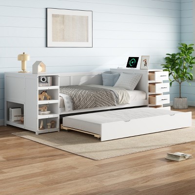 Merax Multi-Functional Twin Size Daybed with Trundle