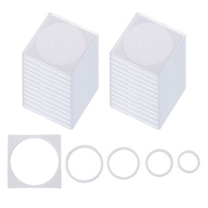 Unique Bargains Square Collector Coin Snap Holder with Foam Gasket 24 Pcs - 1 of 4