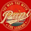 Men's Design By Humans Vintage Sunset Papi, The Man, Myth, Legend By COVI Tank Top - 2 of 2