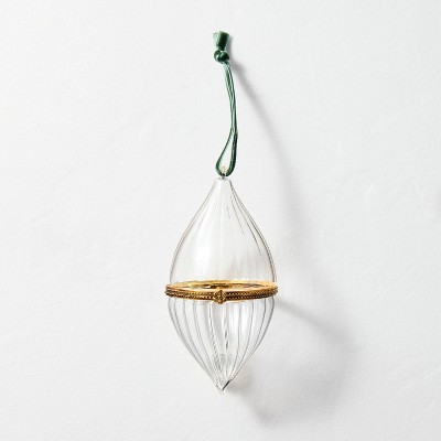 Glass and Brass Fluted Tear Hinge Ornament - Hearth & Hand™ with Magnolia