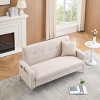NicBex 57.1 Inch Storage Couch Loveseat Sofa with Metal Legs for Living Room,Small Space,Office,Apartment - 2 of 4