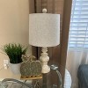 Itopfox Rustic Table Lamp Set of 2 for Living Room Farmhouse Bedside Desk Lamps Bedroom Nightstand Vintage Linen Washed Decor - 3 of 4