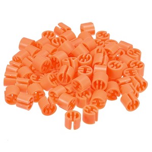 Unique Bargains Fit 0.14 Inch Rod Clothes Hanger Color Coding Markers Blank Tags 150 Pcs - 1 of 4