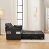 Whisen Pull Out Sofa Bed, Convertible Sleeper Sofa Couch with Side Storage and USB/C-TYPE Charging Ports - 3 of 4