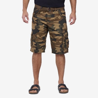 X RAY Men's Classic Fit 12.5" Inseam Knee Length Cargo Shorts (Big & Tall)