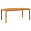 vidaXL Patio Dining Table - 70.9"x35.4"x29.5" Solid Acacia Wood - Rectangular Outdoor Garden Furniture - 2 of 4