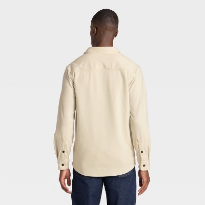 Мужские рубашки Goodfellow & Co Men's Comfort Soft Shirt - Goodfellow & Co™ Cream XXL — фото 2