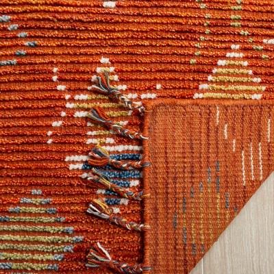 Tribal Essence Hand-Knotted Wool Area Rug in Red/Multi, 9' x 12'