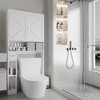 COMHOMA 72"Tall Over-The-Toilet Storage Cabinet 2 Door Bathroom Organizer Space Saving Toilet Rack for Bathroom Laundry Room - 3 of 4
