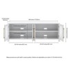 68" White TV Stand - Henn&Hart - 3 of 4