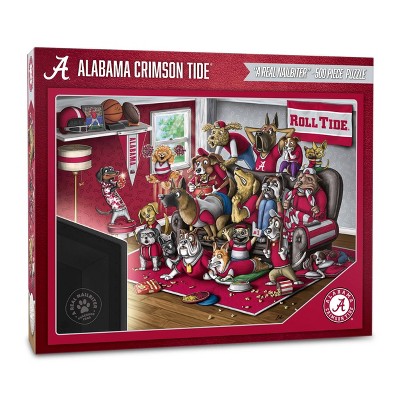 NCAA Alabama Crimson Tide Purebred Fans 'A Real Nailbiter' Puzzle - 500pc