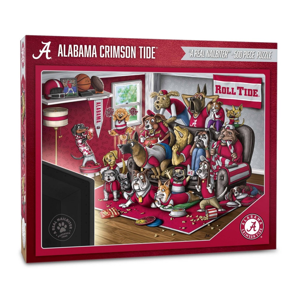 Photos - Jigsaw Puzzle / Mosaic NCAA Alabama Crimson Tide Purebred Fans 'A Real Nailbiter' Puzzle - 500pc