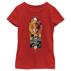 Girl's Harry Potter Gryffindor Lion Emblem T-Shirt - 1 of 4