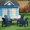 WestinTrends Malibu Kids 5-Piece HDPE Outdoor Patio Round Dining Table and Chairs Set - 2 of 4