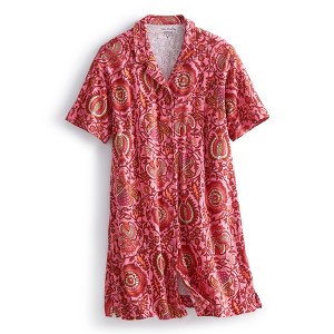 Vera Bradley Women's Outlet Cotton Button-Down Night Dress - 1 of 2
