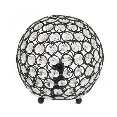 Bronze Crystal Ball Sequin Nightstand Lamp