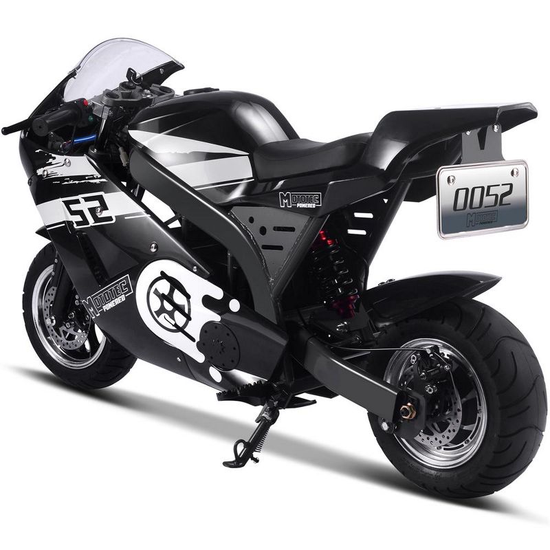 MotoTec 1000w 48v Electric Superbike Black, 2 of 8