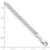 Black Bow Jewelry Men's 5.2mm, Sterling Silver, Solid Round Box Chain Necklace - 4 of 4