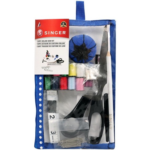 Singer Lg Basket Rolled Edge Tropical Print Matching Zipper Pouch And Sew  Kit : Target