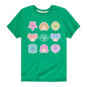 Boys' - Polly Pocket - Polly Pocket Grid Short Sleeve Graphic T-Shirt - 1 of 3