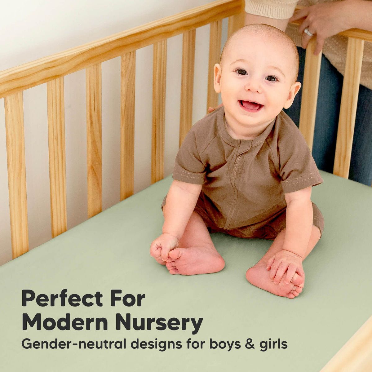 KeaBabies 2pk Isla Waterproof Crib Sheets for Boys, Girls, 52x28 Baby Fitted Crib Sheet, Waterproof Crib Mattress Protector Sheets - thumbnail 9
