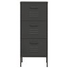 vidaXL Storage Cabinet Navy Blue Steel Medium Adjustable Feet - 3 of 4