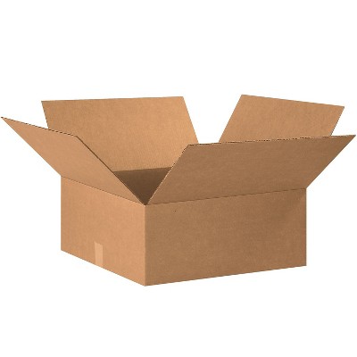 Box Partners Flat Corrugated Boxes 20" x 20" x 7" Kraft 15/Bundle (20207)