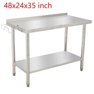 Stainless Steel NSF Commercial Work Prep Table Height Adjustable