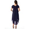 Riviera Sun Womens Embroidered Summer Dress - Short Sleeve Beach Cover Up with Woolen Embroidery- Dresses for Women - 3 of 3