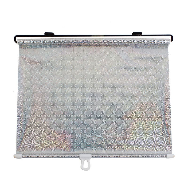 Unique Bargains Sun Shade Window Screen Cover Sunshield Protector for Car 51.2" x 26.8" Silver Tone 1 Pc, 1 of 4