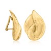 Ross-Simons Italian 18kt Gold Over Sterling Teardrop Clip-On Earrings - 3 of 4
