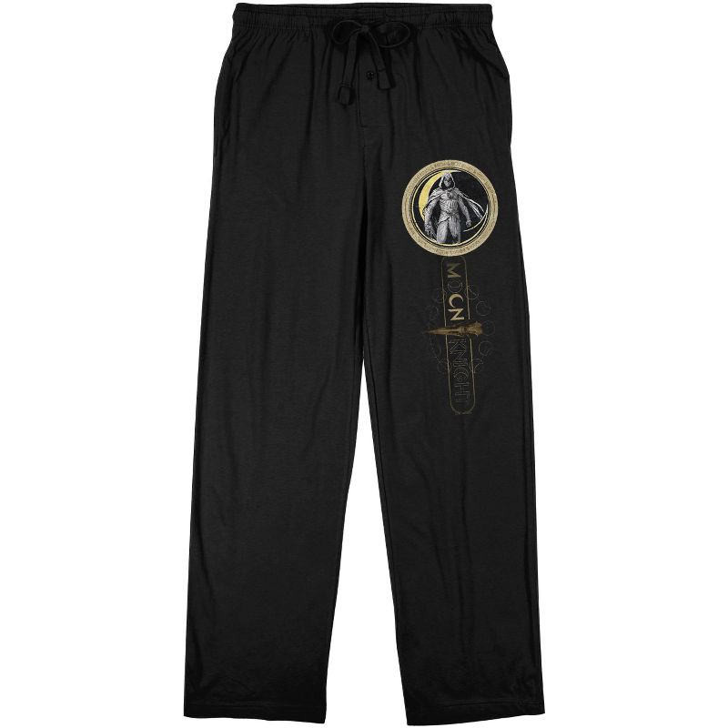 Moon Knight Disney+ Men's Black Sleep Pajama Pants, 1 of 4