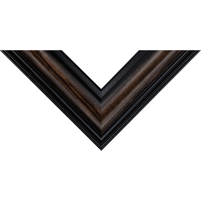 Classic 5x7 Walnut and Black Wood Wall Frame