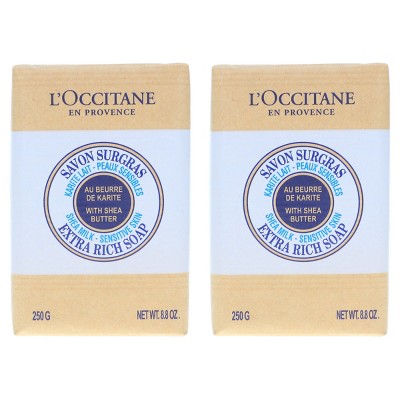 L'Occitane Shea Milk Bar Soap 8.8 oz 2 Pack
