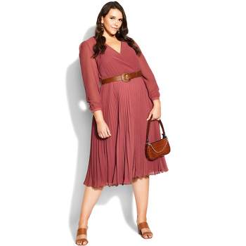 City Chic  Women's Plus Size Sensual Dress - Woodrose - 12 Plus : Target