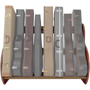 A&S Crafted Products Studio Deluxe Special-Edition Guitar Case Rack Mahogany Full Size (7-9 Cases) - 1 of 4