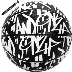 AND1 Fantom Graffiti 27.5 Rubber Basketball : Youth Sized Streetball for Indoor and Outdoor Use, Deep Channel Construction and Durability - 1 of 4