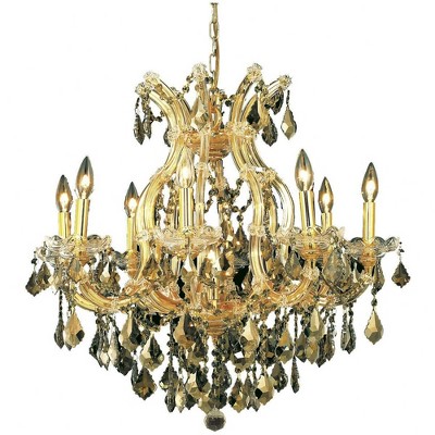 Elegant Lighting Maria Theresa 9 - Light Chandelier in  Gold